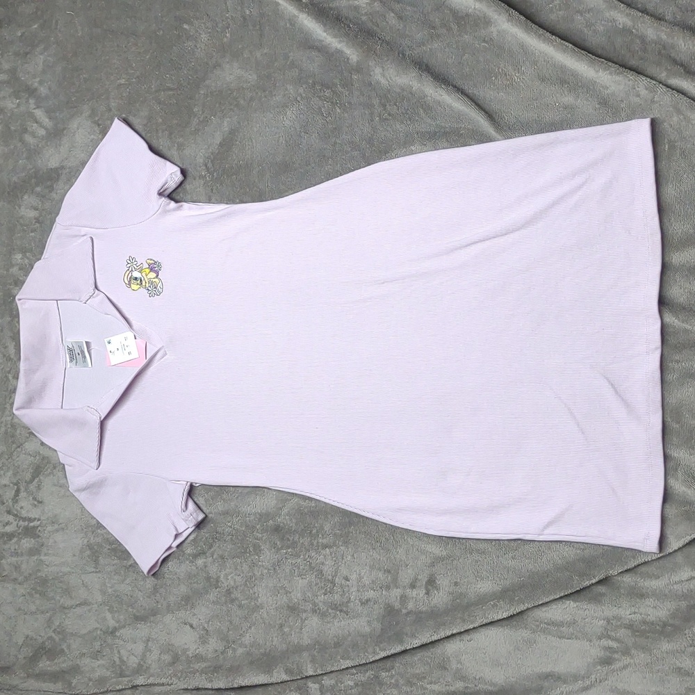 NWT LOONEY TUNES Lola Bunny Polo Dress in Lavender, Size med